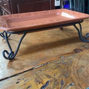 Lot of Longaberger Wrought Iron Set  for Bowl and Tray Stands